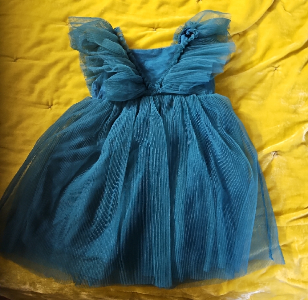 H&M Turquoise Ruffle Kids Dress - Picture 11 of 12